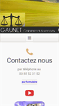 Mobile Screenshot of gaunet-avocats.fr